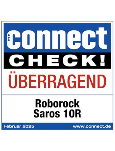 roborock Saros 10R Saugroboter mit Wischfunktion&angebbarem Wischmopp, 7,98cm Ultra-Slim Design, StarSight System 2.0, Zero-Tangle System