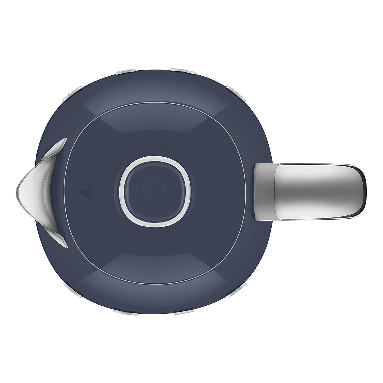 Smeg KLF03NBEU Wasserkocher, 1.7L, 2400W, Soft-Opening, Anti-Kalkfilter, Auto-Abschaltung, rutschfest, Navy Blue