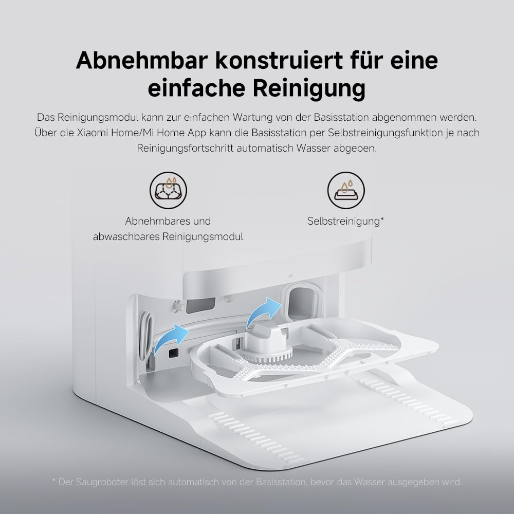 Xiaomi Robot Vacuum X20+ Saugroboter, 6000Pa, Absaugstation mit 4L Frisch-/Altwassertank, 2 Auto-Trocknungs-Wischmops, 280m² Reichweite
