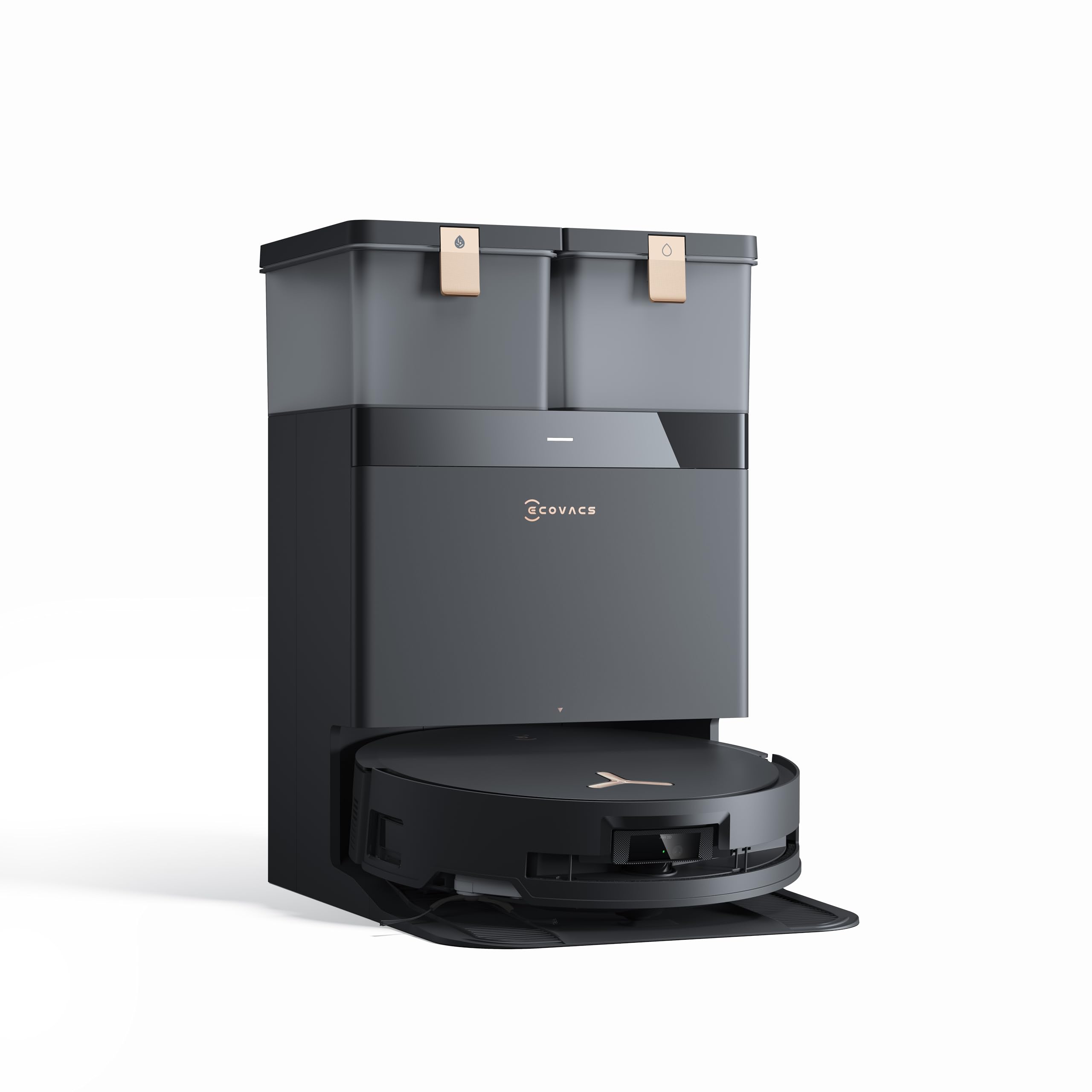 ECOVACS DEEBOT X8 PRO Omni Saugroboter mit Wischfunktion, 18.000Pa, OZMO Roller, 12-in-1 Station, Heißwasser-Moppreinigung 40–75 °C, YIKO-GPT