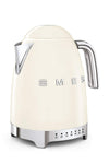 Smeg KLF04CREU Wasserkocher 1,7L, Temperaturregelung, Anti-Kalkfilter, Wasserstandsanzeige, 2400W, Creme
