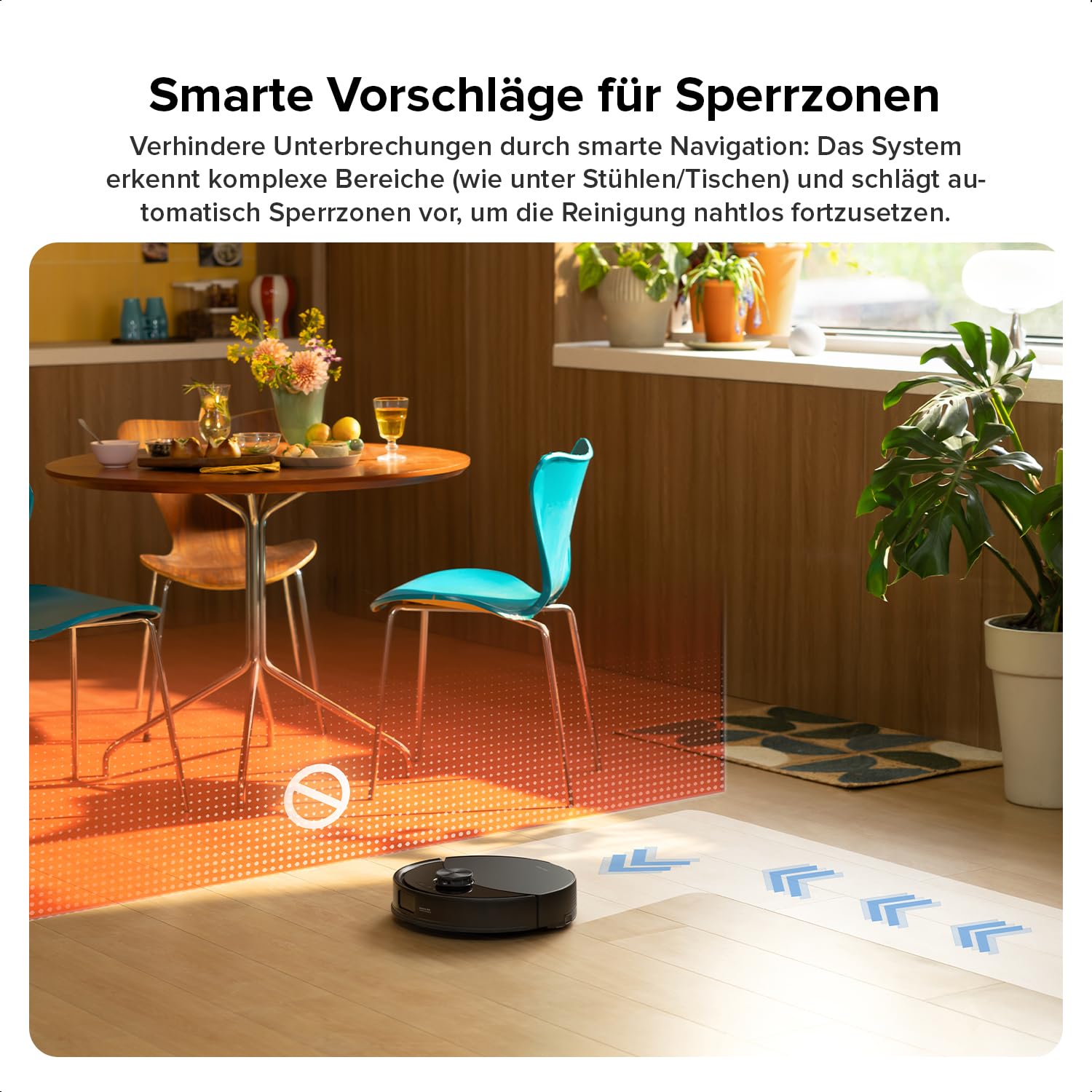 roborock Q10 S5 Saugroboter mit Wischfunktion, 10.000Pa, Anti-Tangle, Auto-Lifting Mopp, für Tierhaare, Teppiche & Hartböden, Schwarz