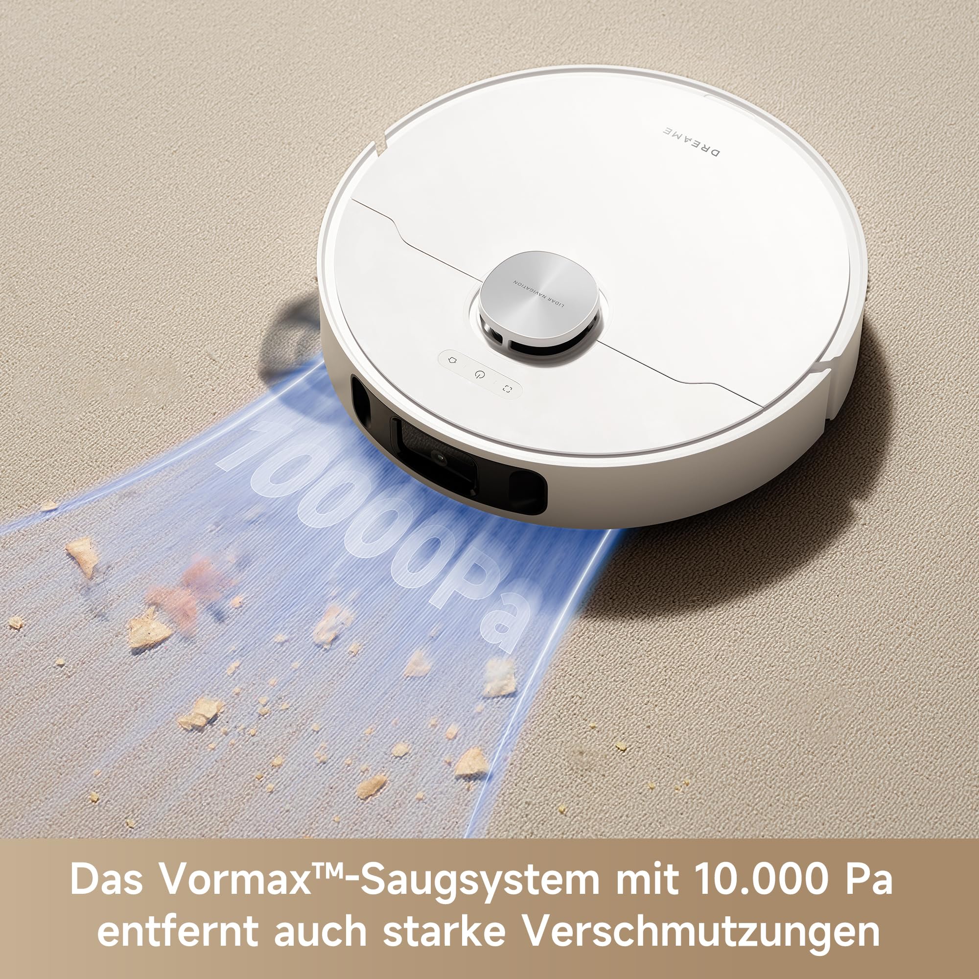 Dreame L10s Ultra Gen 2 Saugroboter mit Wischfunktion, MopExtend™ RoboSwing, 10.000Pa Vormax™-Saugkraft, Haustiermodus, Auto-Basisstation